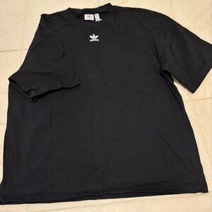 Adidas Black Short Sleeve Tee Classic Crew Neck